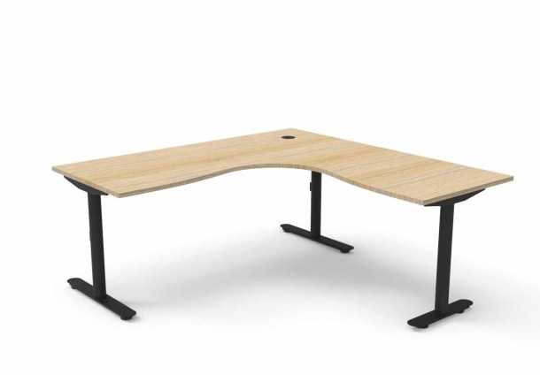 White Frame - Natural Oak Top
